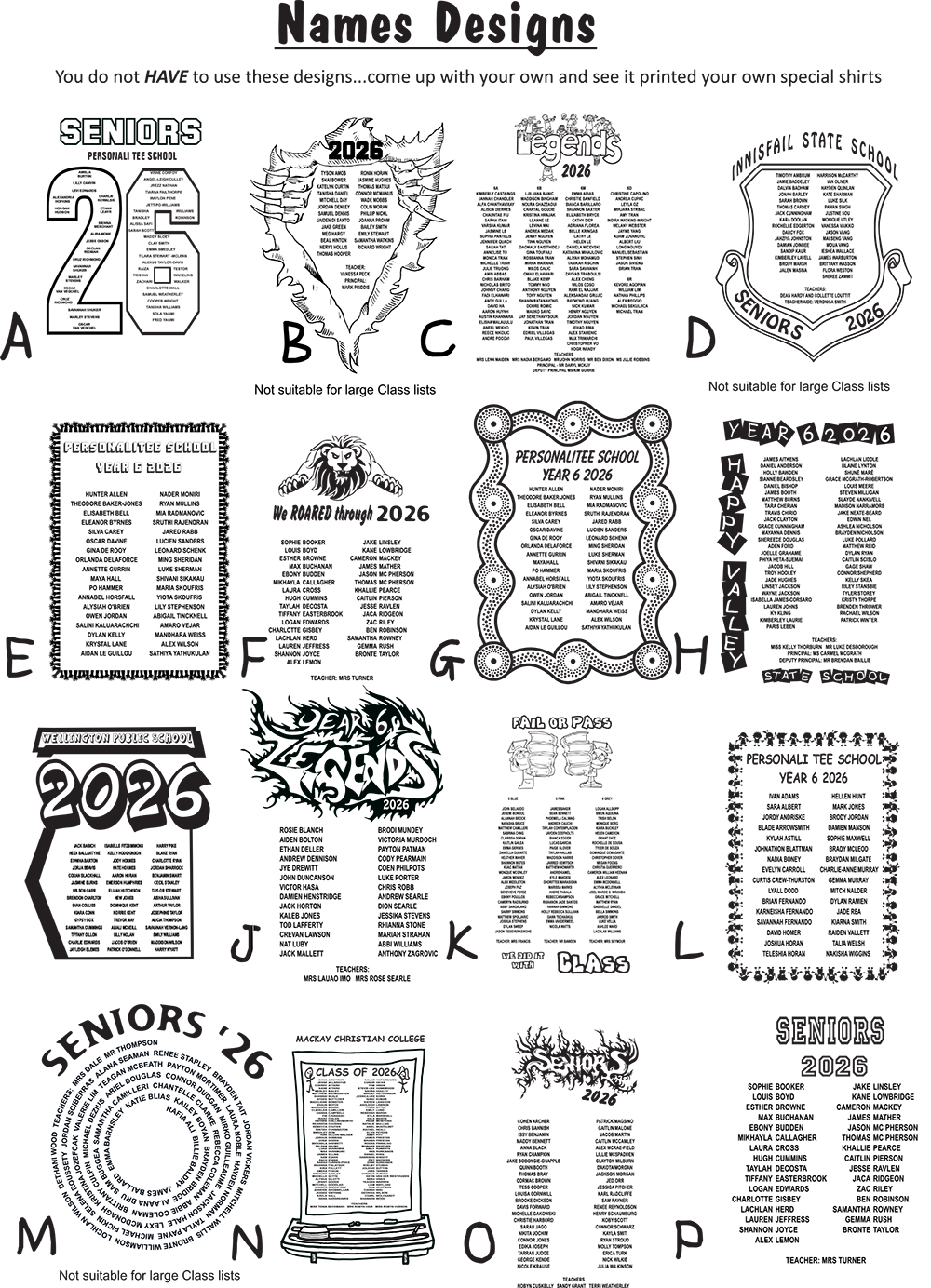 Names Design 2026